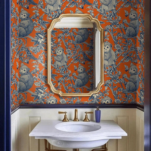 Jungle Wallpaper: Dense Canopies Teeming with Exotic Life - Painted Paper