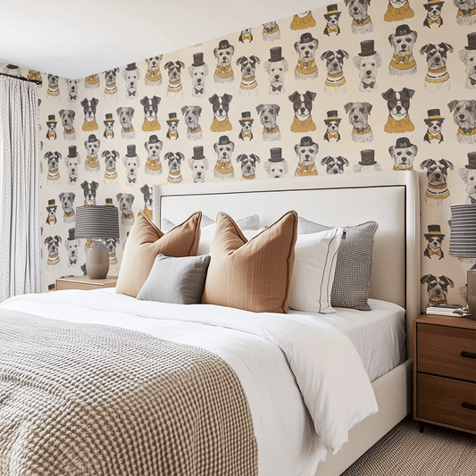 Our Favorite 8 Dog Wallpapers for the Ultimate Pup-Lover’s Space - Painted Paper