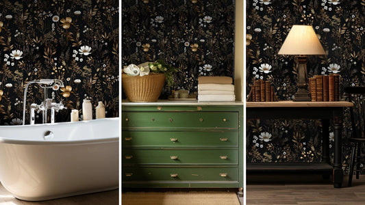 Paint Colors That Coordinate With Our Odette Arboretum Wallpaper - Painted Paper