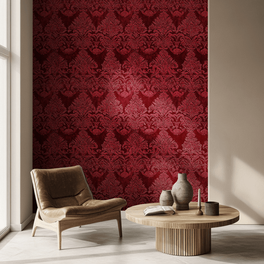 Red Wallpaper: Passionate Pops Igniting Energy and Drama - Painted Paper