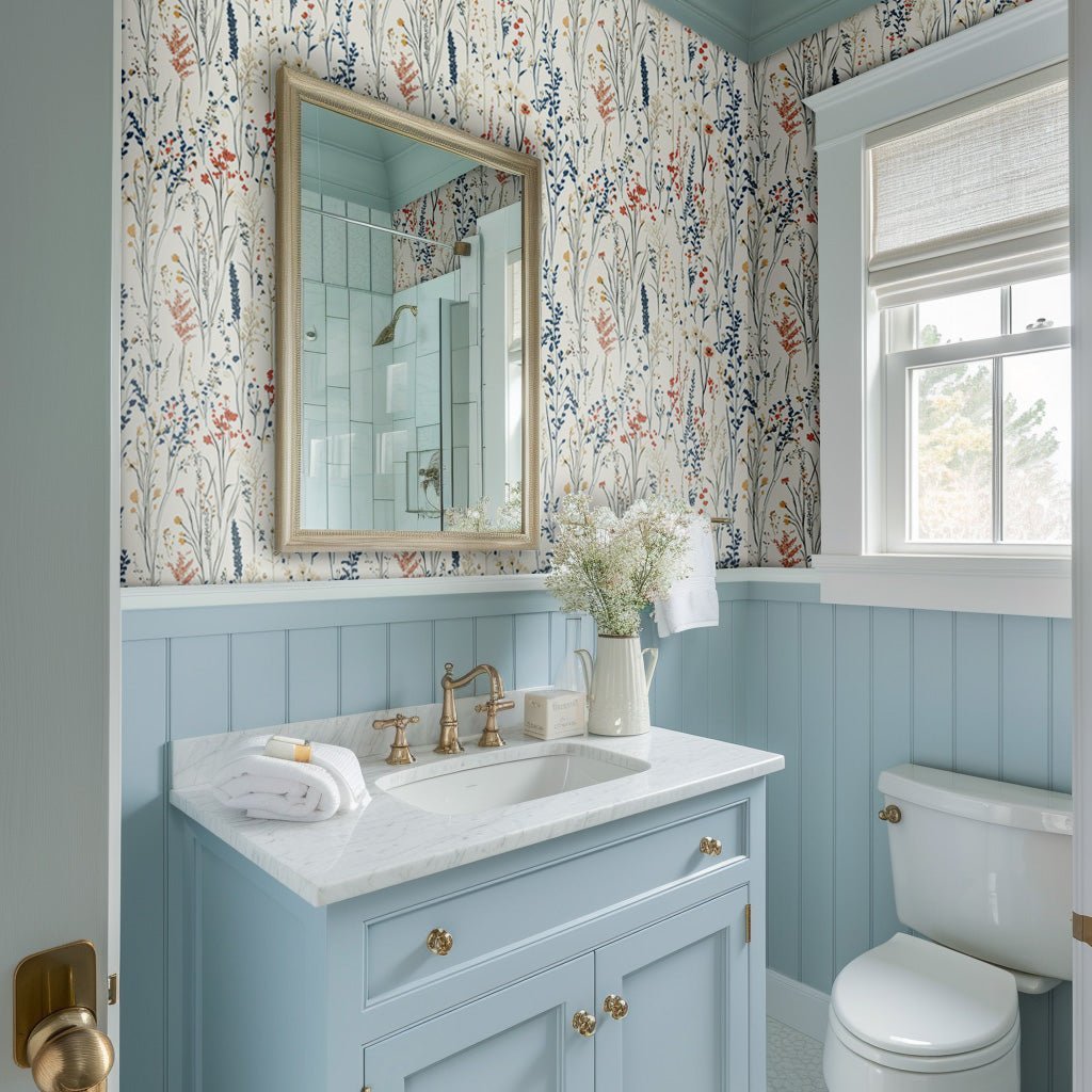 Wildflowers Wallpaper: Meadow Magic Dancing Across Your Walls - Painted Paper