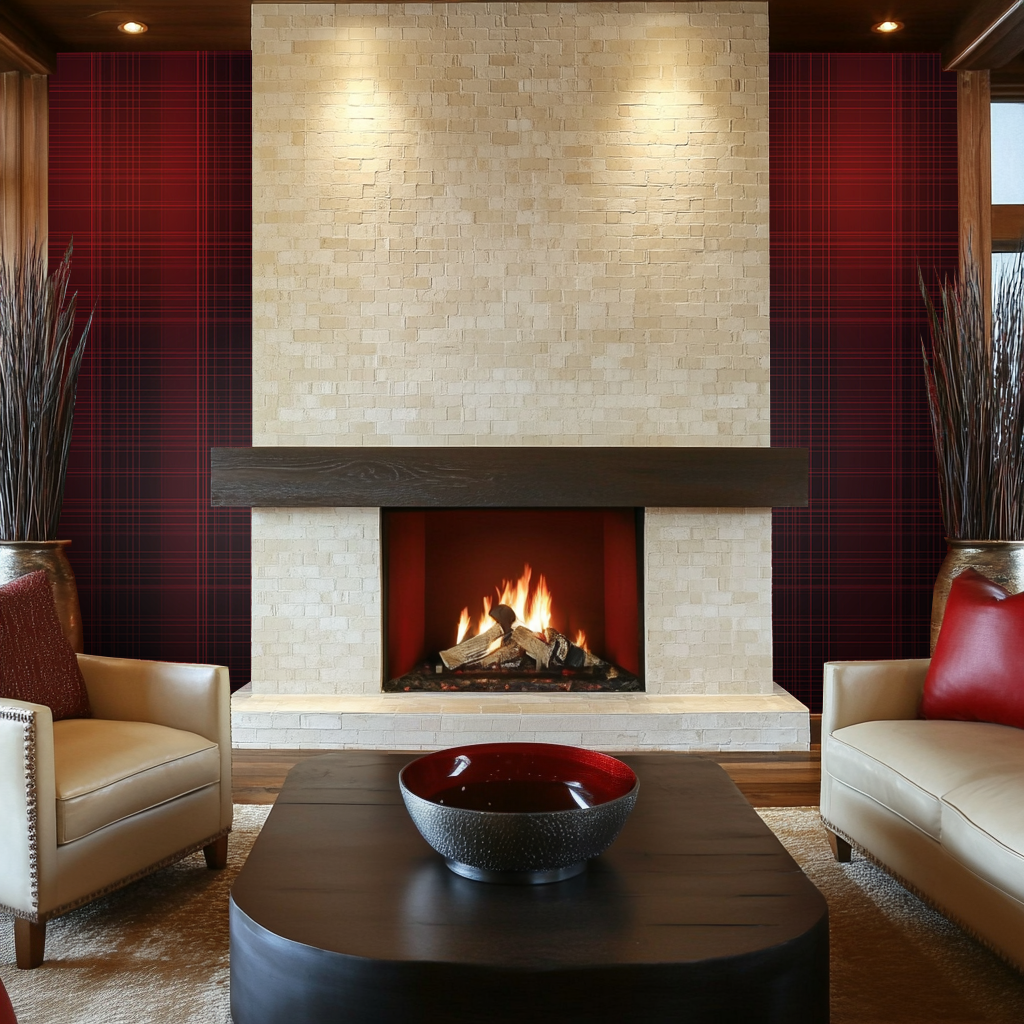 Crimson Tartan Wallpaper