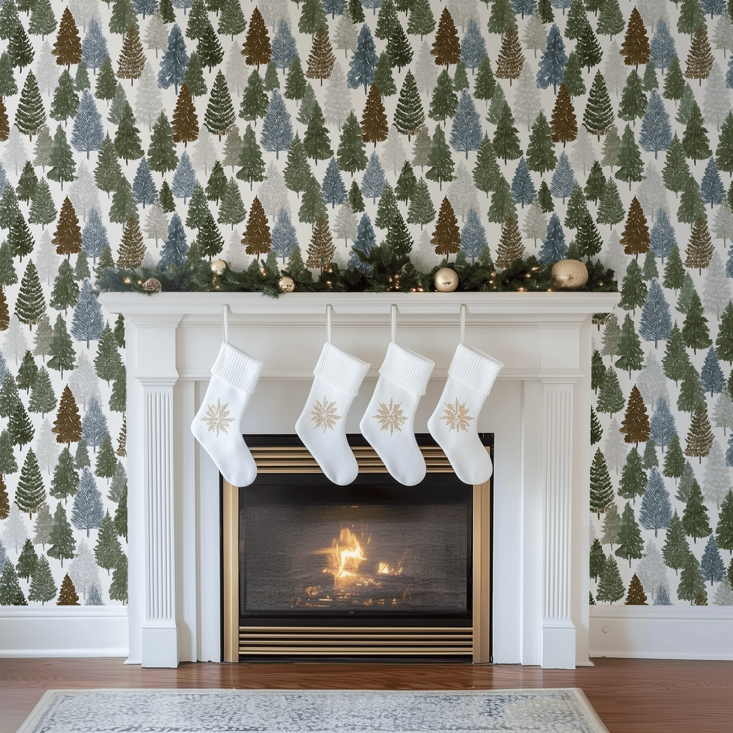 Alpine Grove Wallpaper - Painted Paper