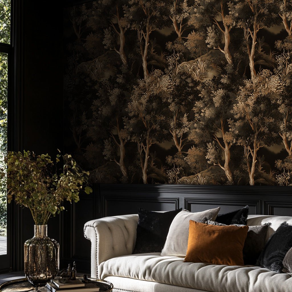 Amarante Wallpaper - Painted Paper