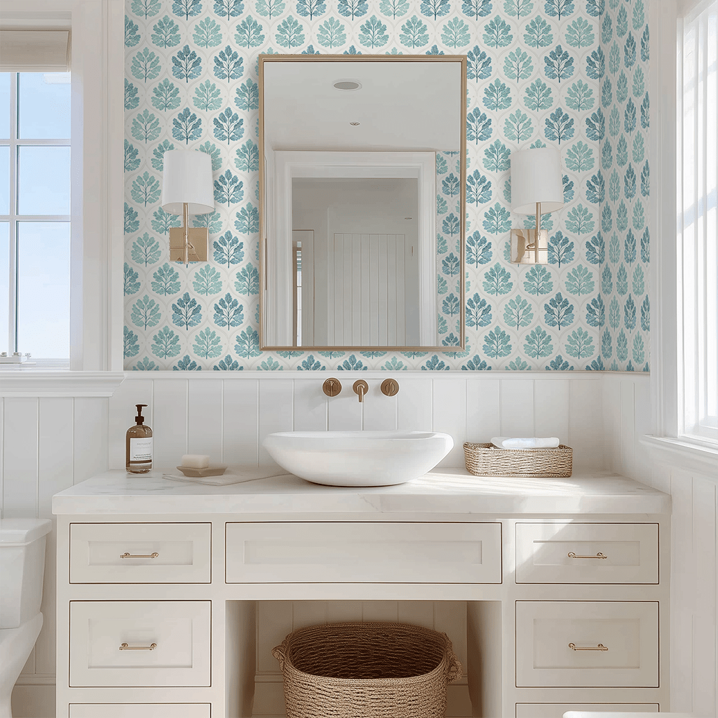 Blue Lagoon Wallpaper - Painted Paper