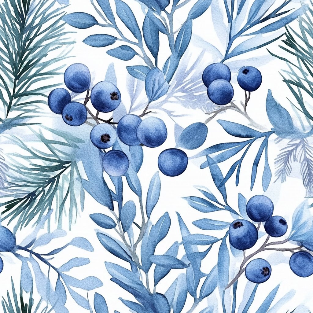 Blueberry Bliss - Painted Paper