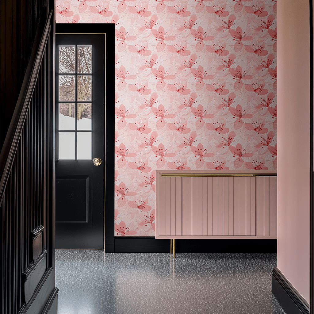 Blush Solstice Wallpaper - Painted Paper