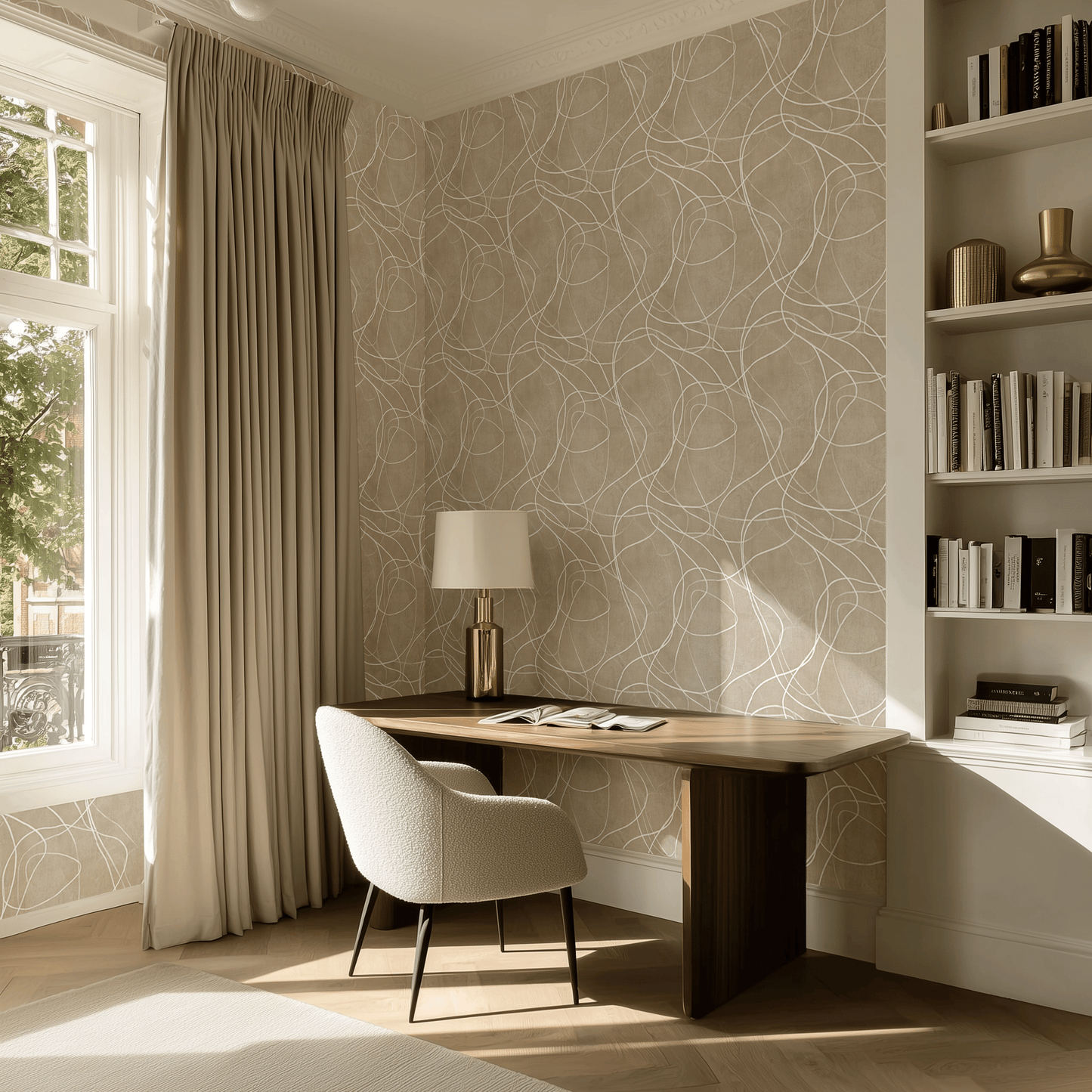 Cadence Abstract Wallpaper - Painted Paper