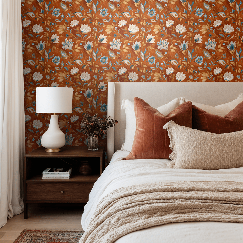 Carmine Dusk Wallpaper - Painted Paper
