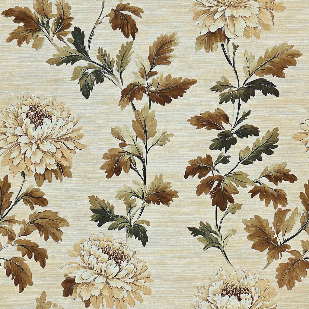 Chrysanthemum Charm - Painted Paper