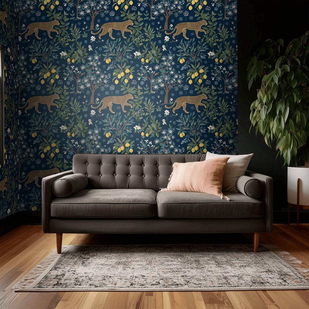 Citrus Panthera Wallpaper - Painted Paper