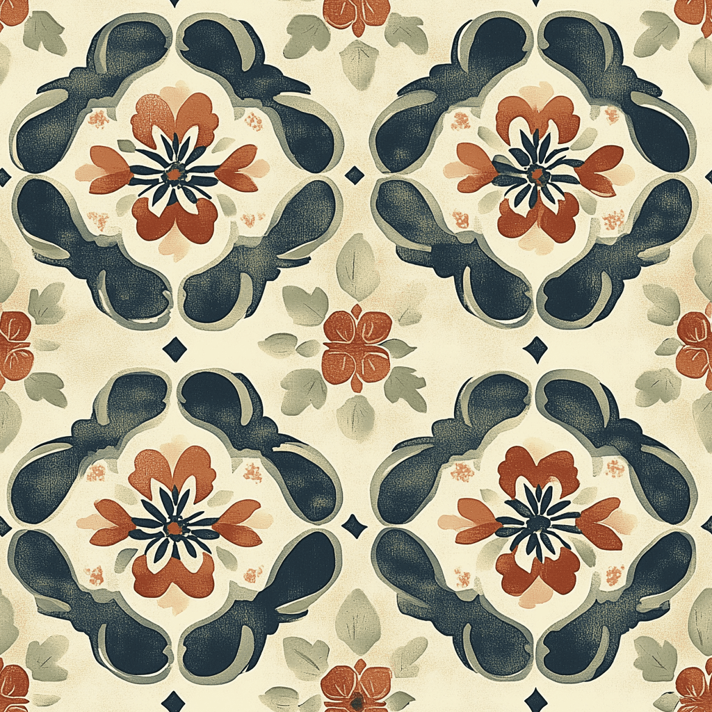 Claymoor Tile Wallpaper - Painted Paper