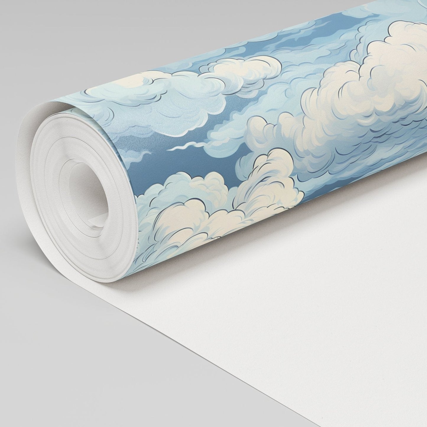Cloudy Sketch Wallpaper - Painted Paper