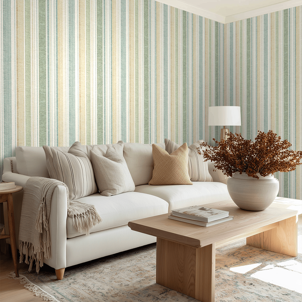 Coastal Reed Wallpaper - Painted Paper