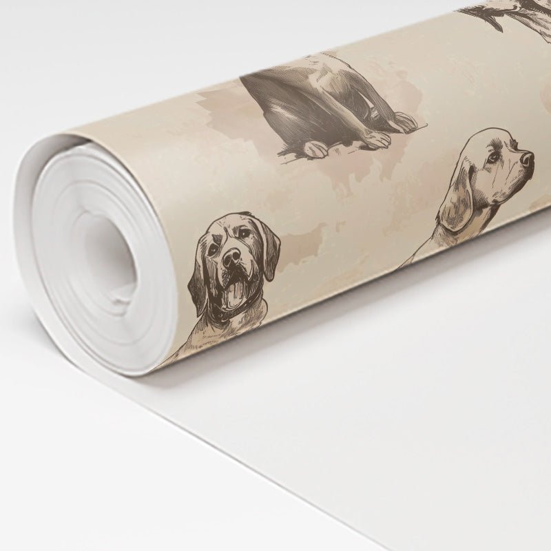 Country Companions Wallpaper - Painted Paper