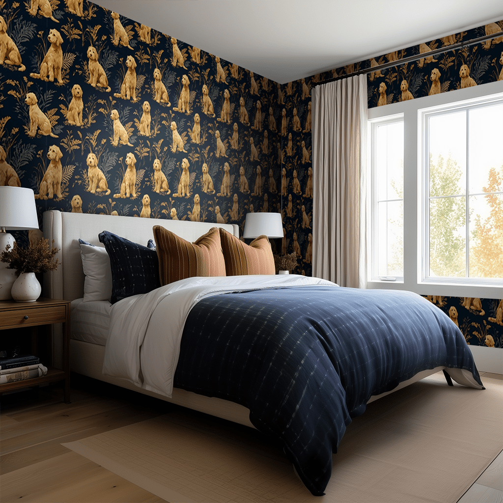 Country Doodle Wallpaper - Painted Paper