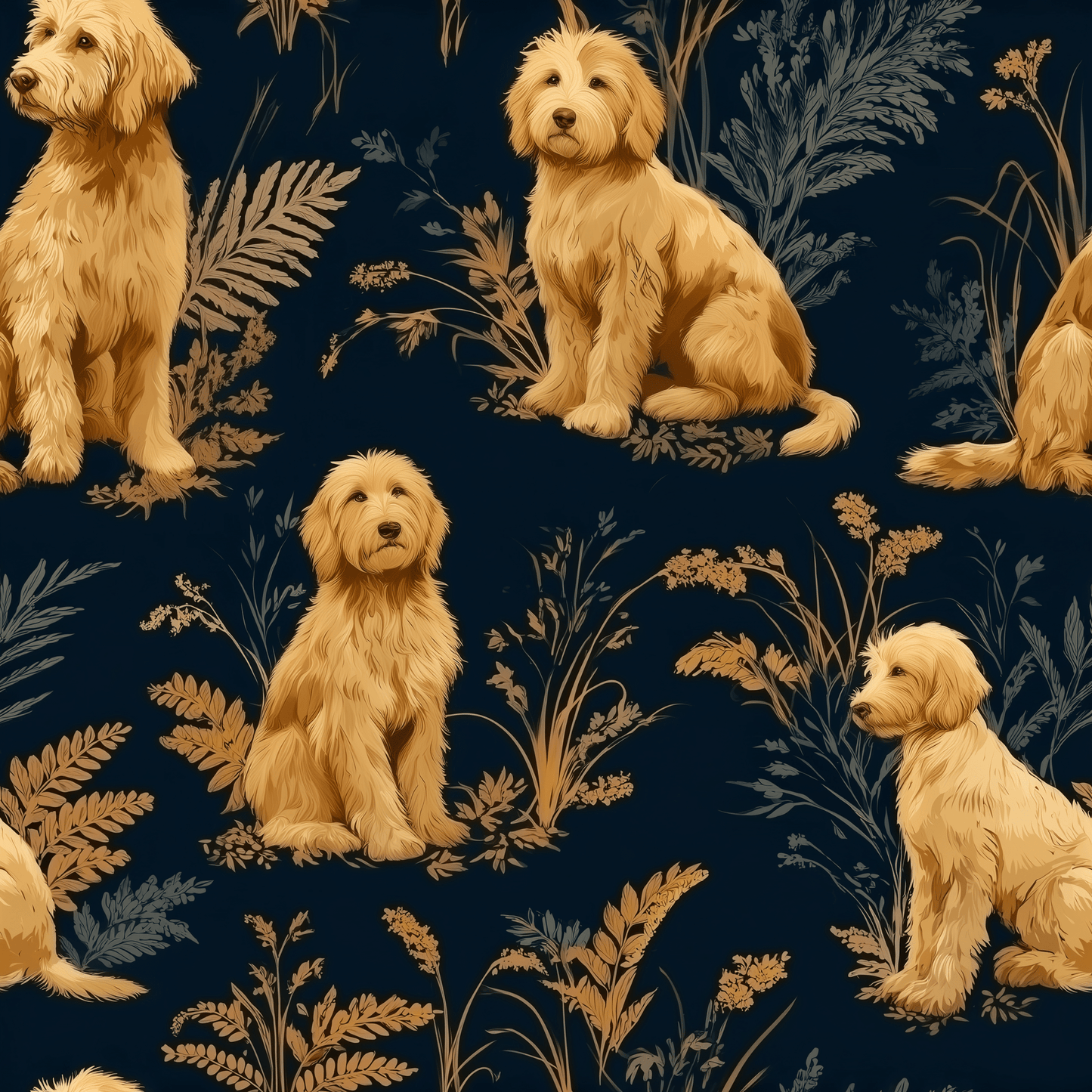 Country Doodle Wallpaper - Painted Paper