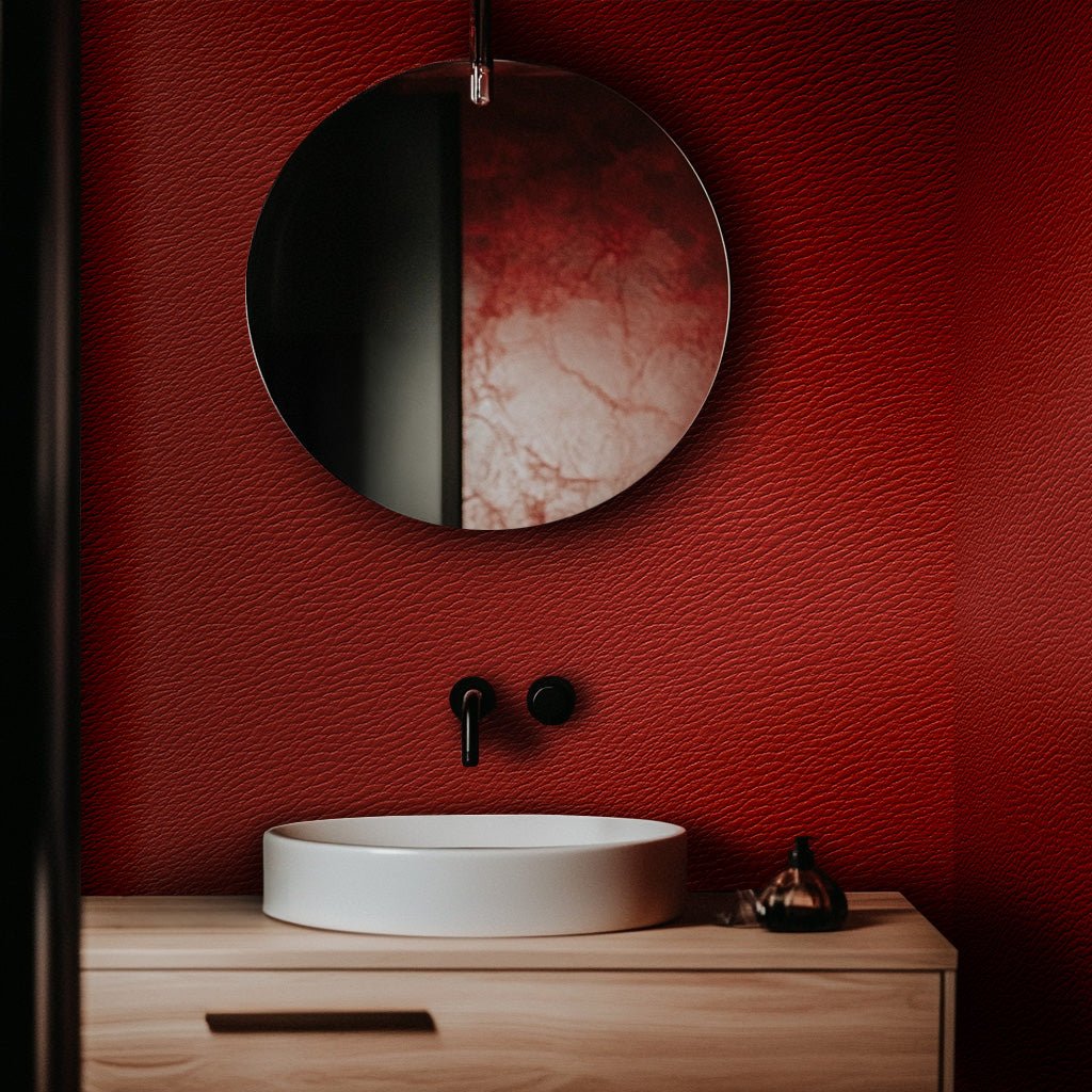 Crimson Hide Wallpaper - Painted Paper