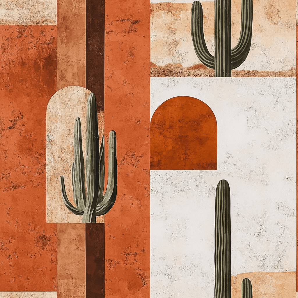 Desert Vista Wallpaper - Painted Paper