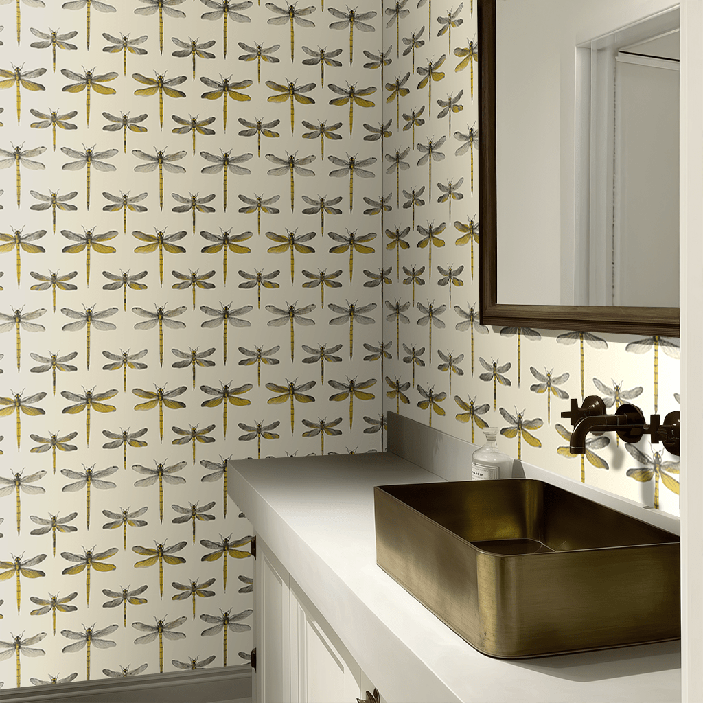 Dragonfly Disco Wallpaper - Painted Paper