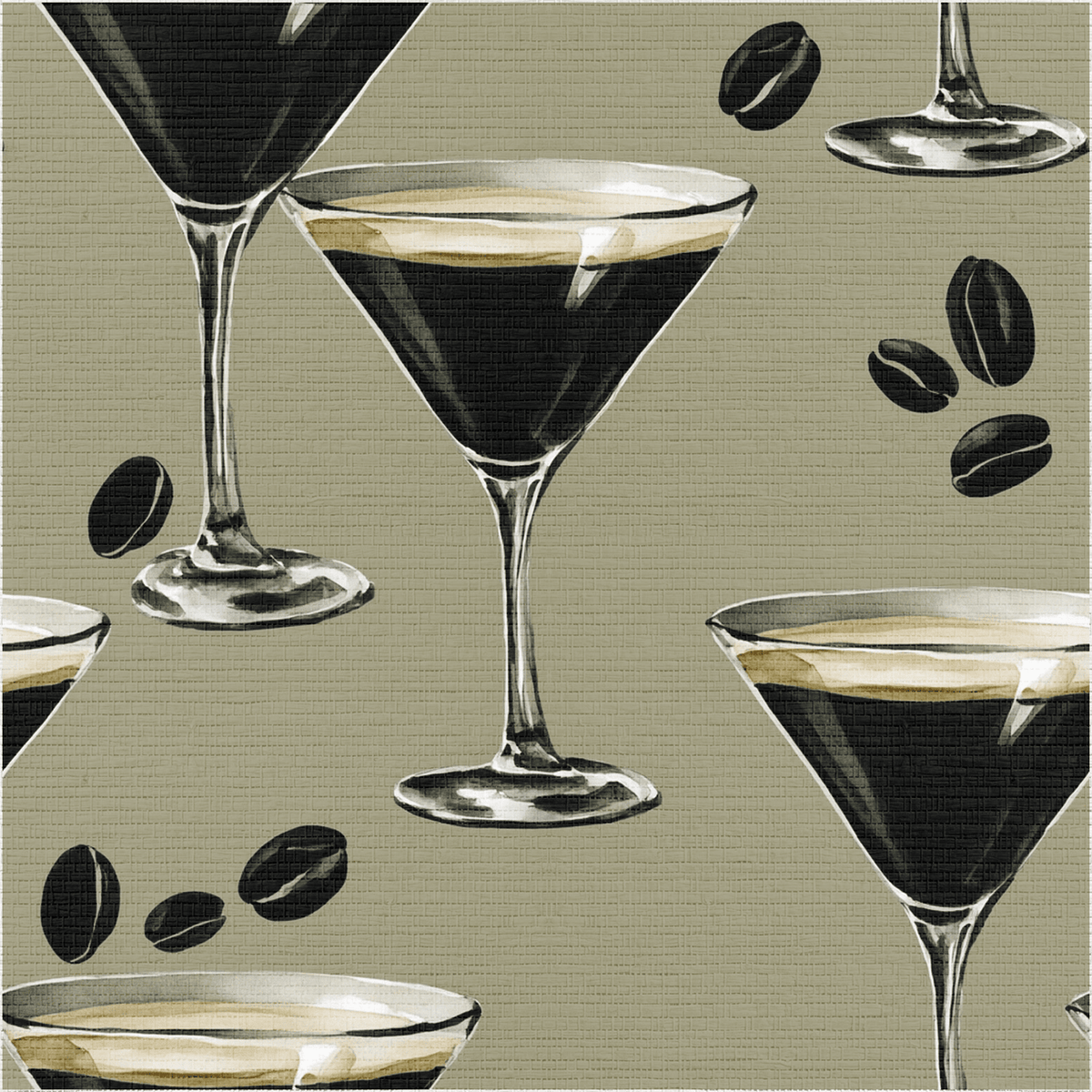 Espresso Tini Faux Grasscloth Wallpaper - Painted Paper