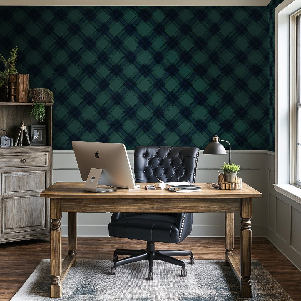 Evergreen Plaid - Painted Paper
