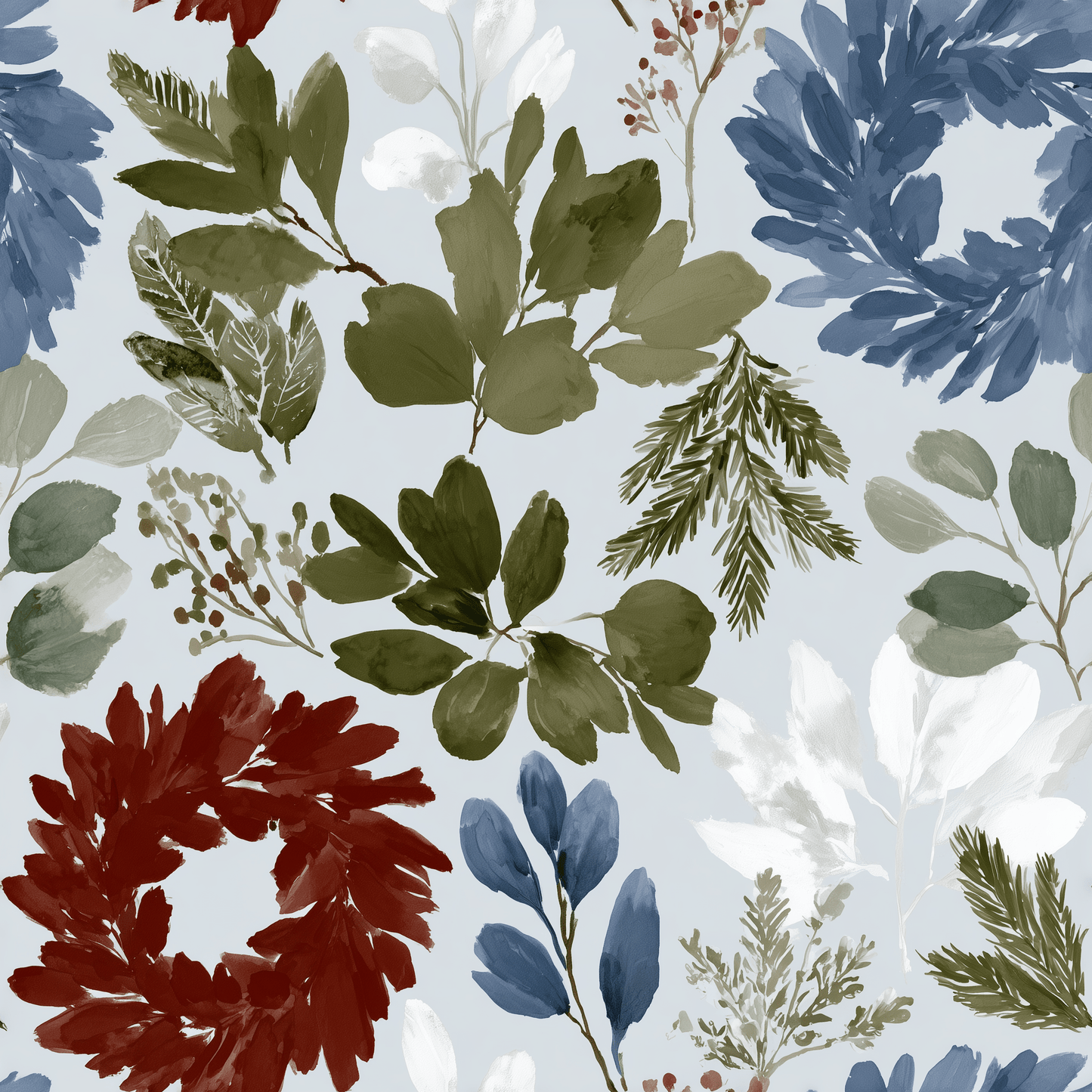 Evergreen Whisper Wallpaper - Painted Paper
