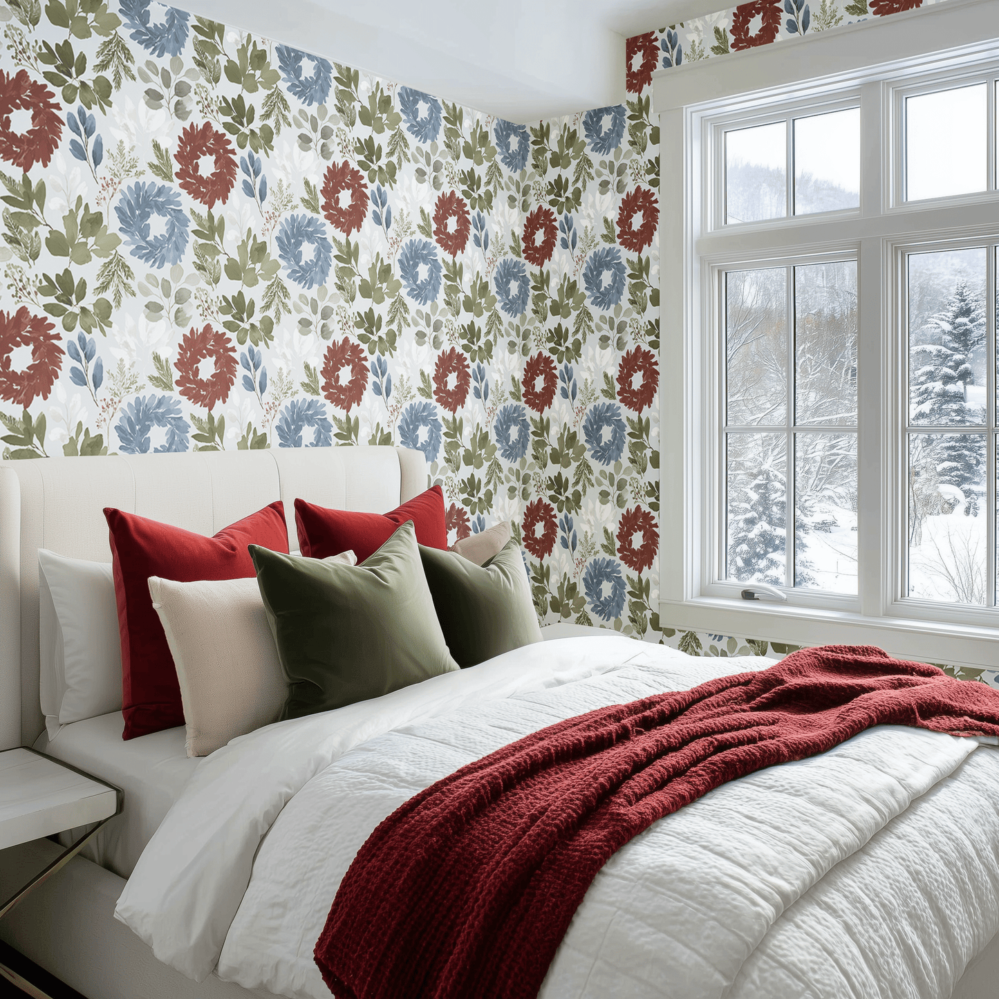 Evergreen Whisper Wallpaper - Painted Paper