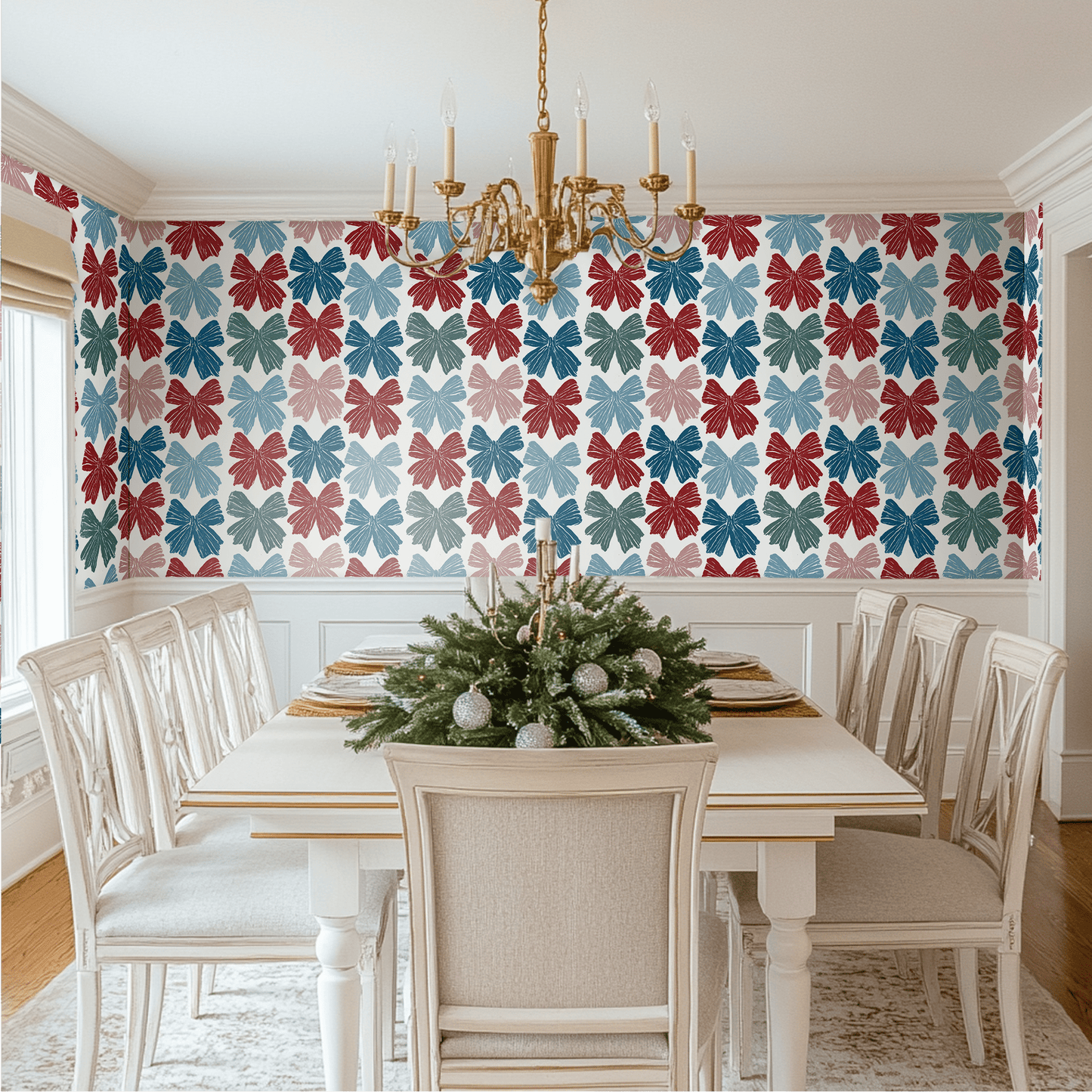 Festive Ties Wallpaper - Painted Paper