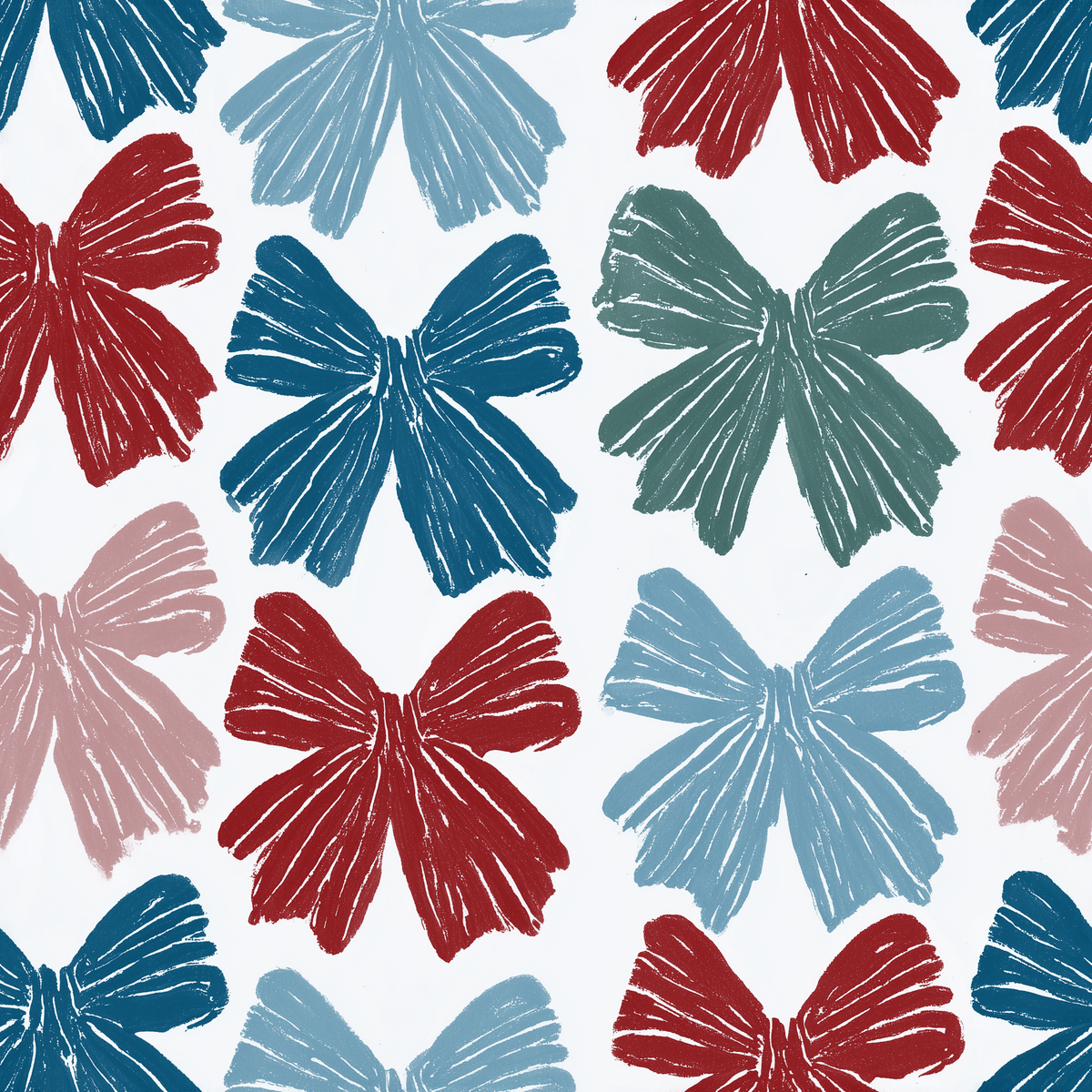 Festive Ties Wallpaper - Painted Paper