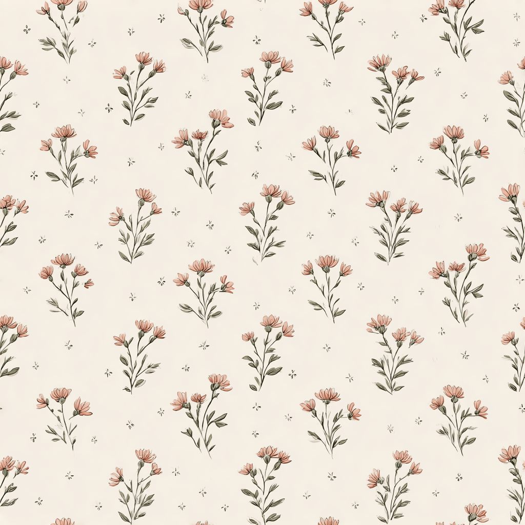 Fleurette Wallpaper - Painted Paper