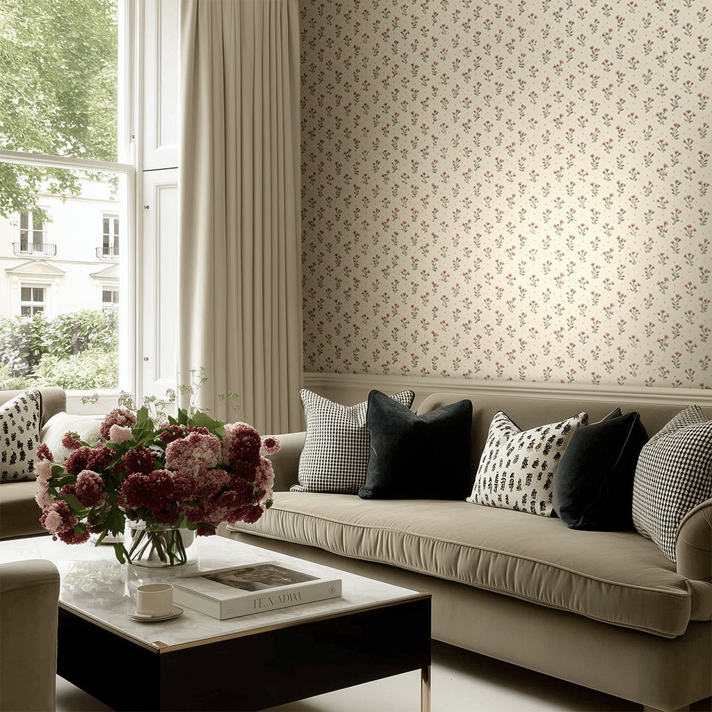 Fleurette Wallpaper - Painted Paper