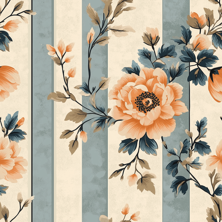 Florentine Stripes Wallpaper - Painted Paper
