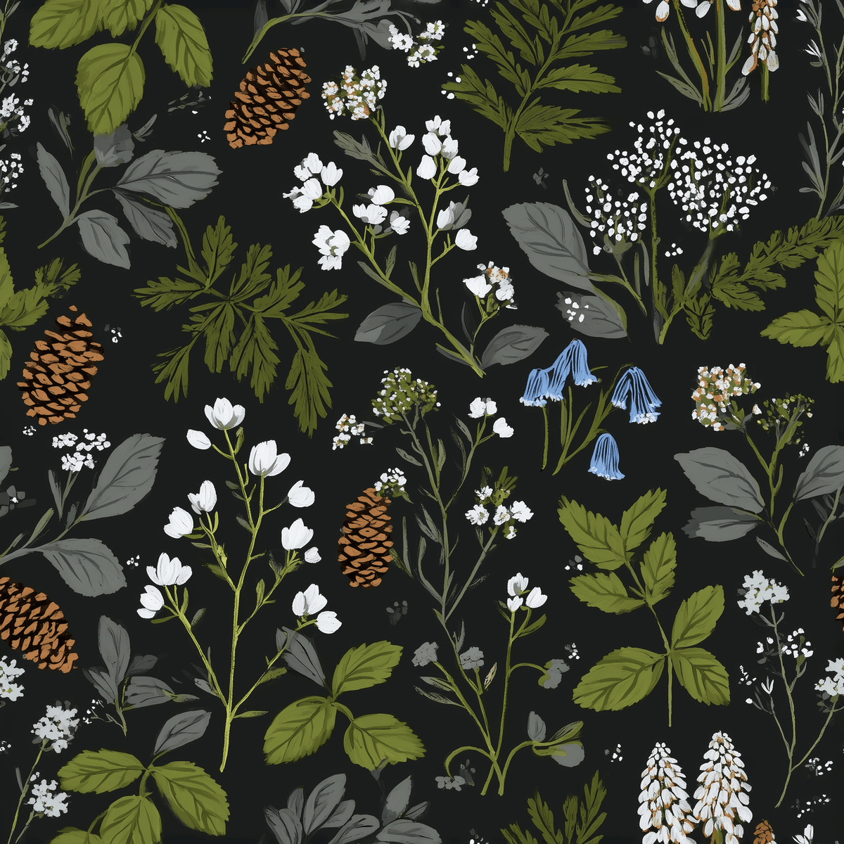 Forest Floor Wallpaper - Painted Paper