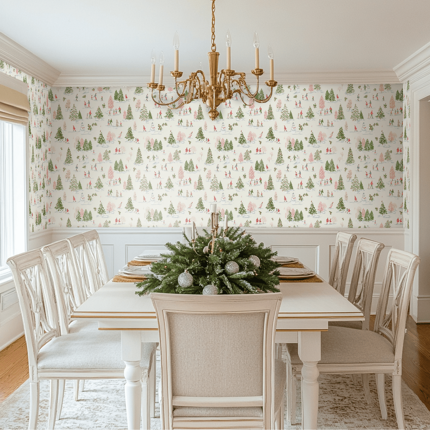 Frosted Forest Wallpaper - Painted Paper