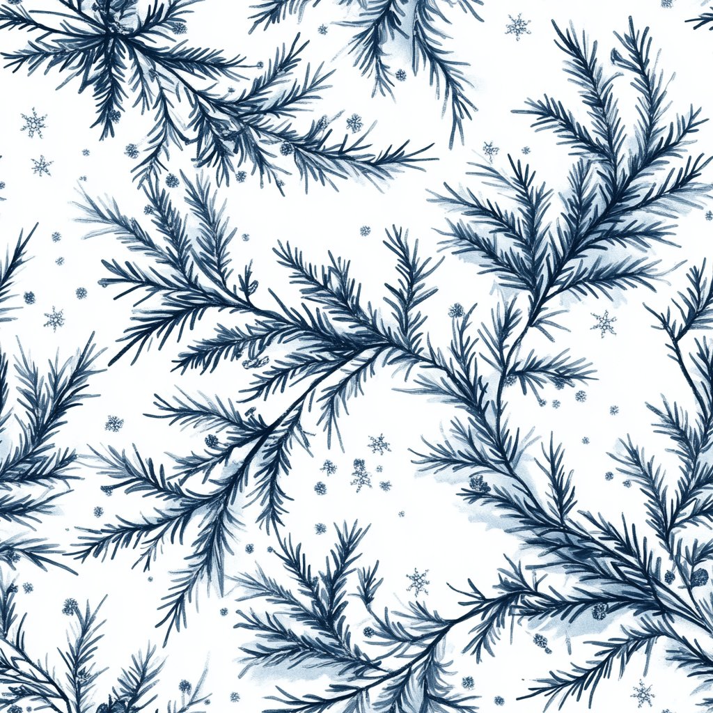 Frosted Pine - Painted Paper