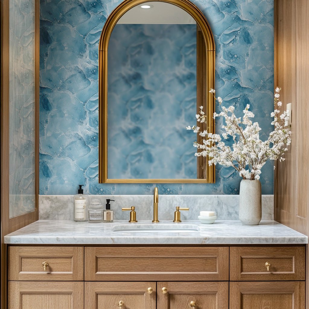 Frozen Elegance - Painted Paper