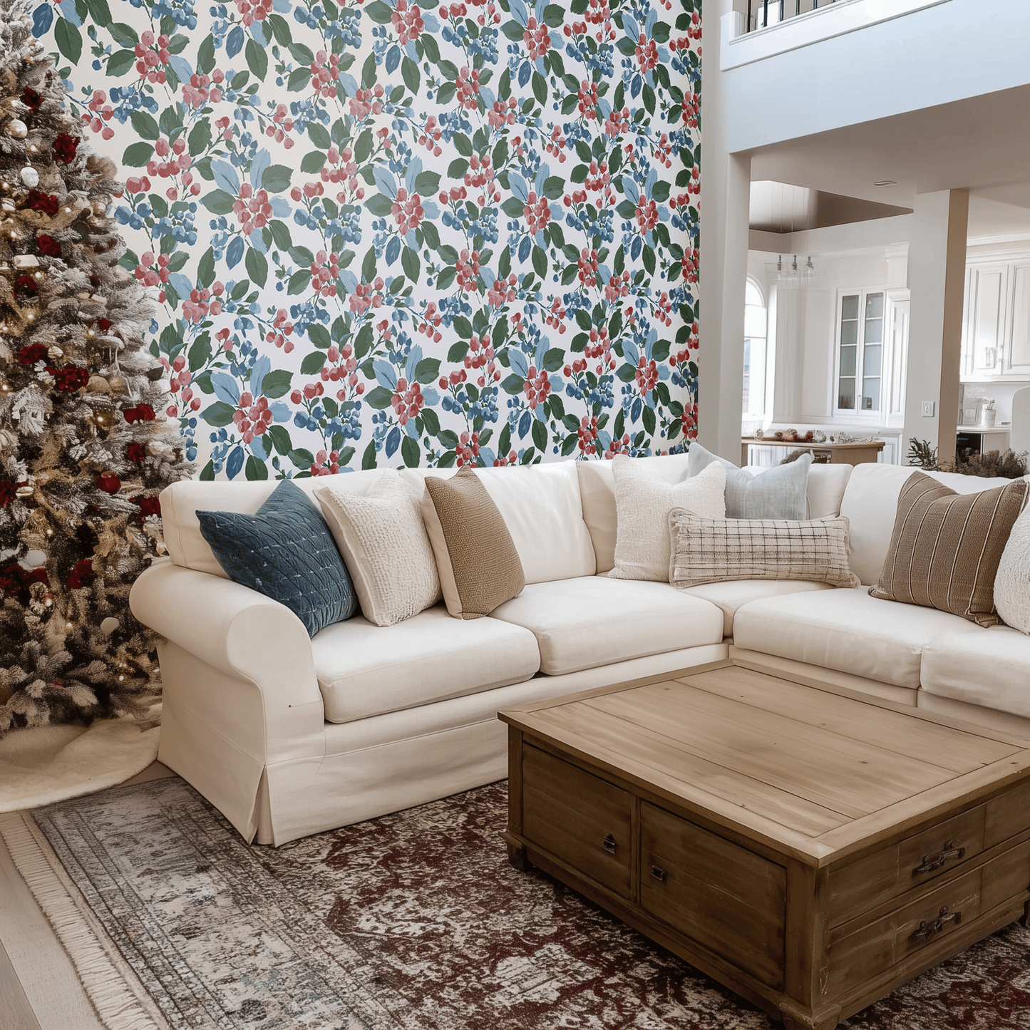 Garland Orchard Wallpaper - Painted Paper
