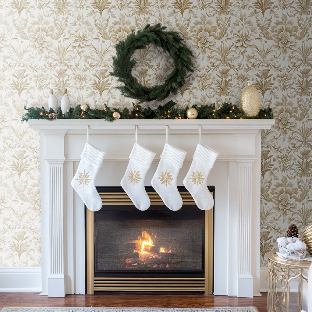 Golden Brocade - Painted Paper