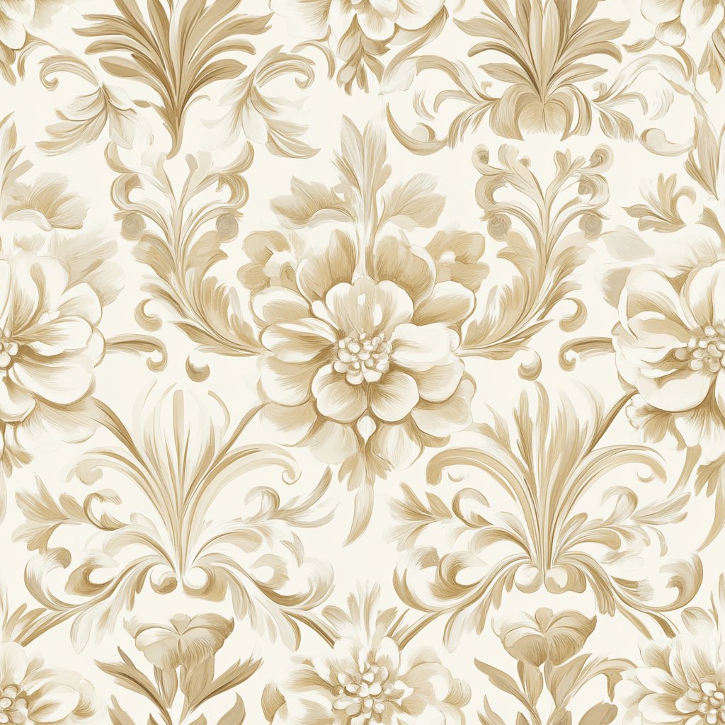 Golden Brocade - Painted Paper