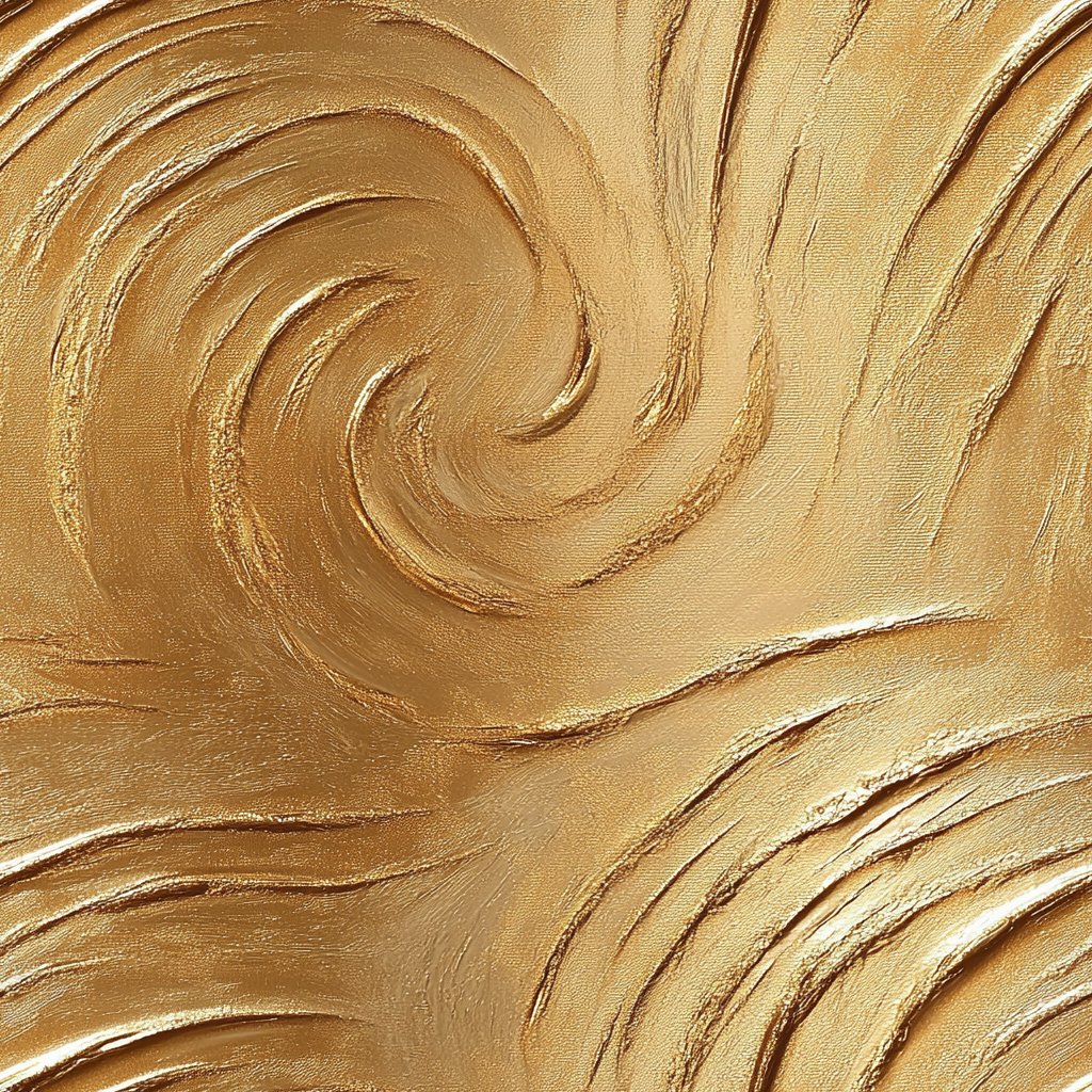 Golden Currents - Painted Paper