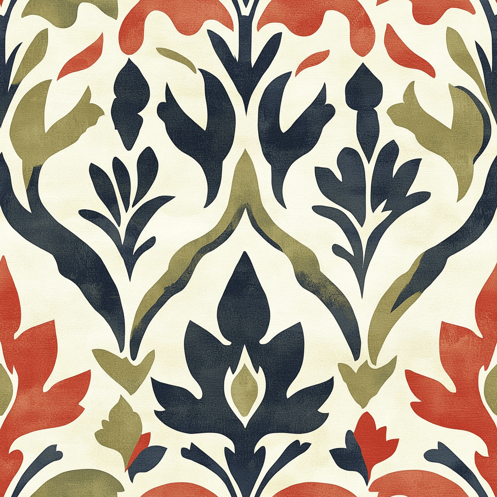 Harvest Flame Wallpaper - Painted Paper