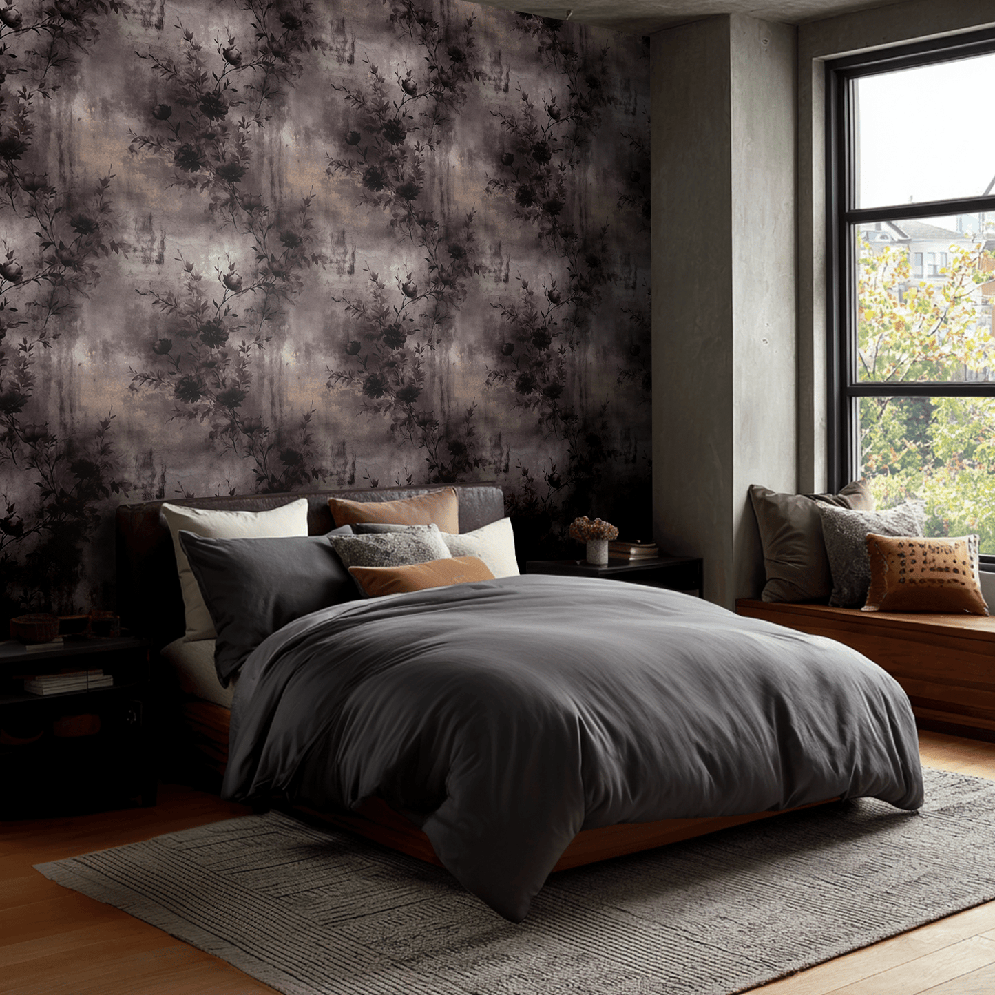 Hayes Flora Wallpaper - Painted Paper