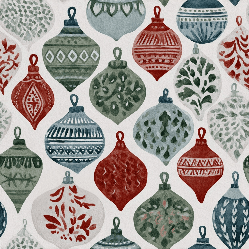 Heirloom Ornaments Wallpaper - Painted Paper