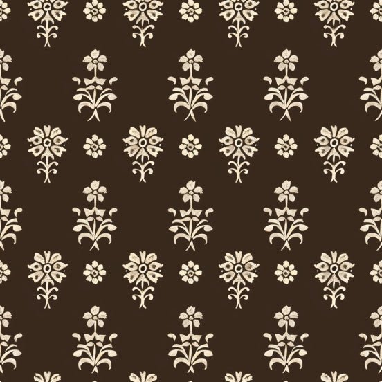 Heirloom Umber Floral Wallpaper - Painted Paper