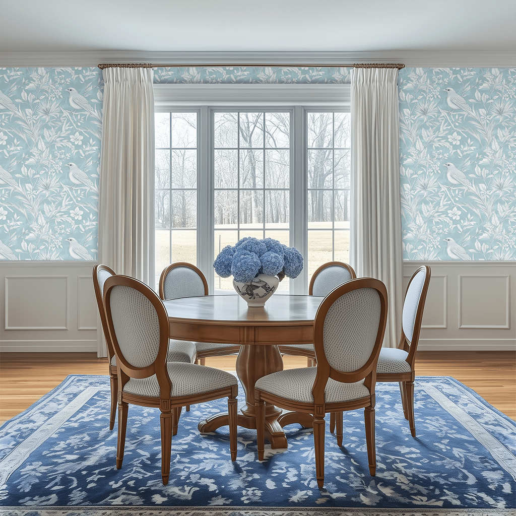 Icy Thistle Wallpaper - Painted Paper