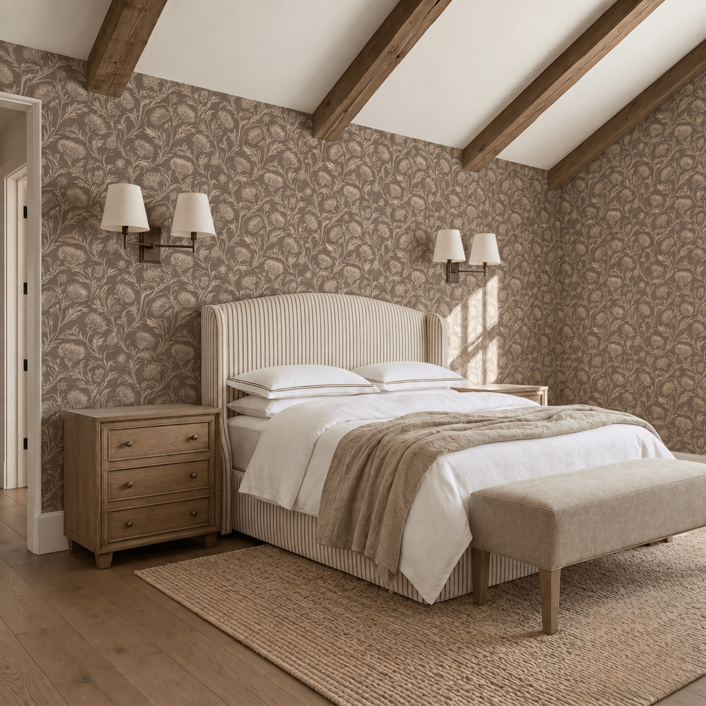 Isadora Thistle Wallpaper - Painted Paper