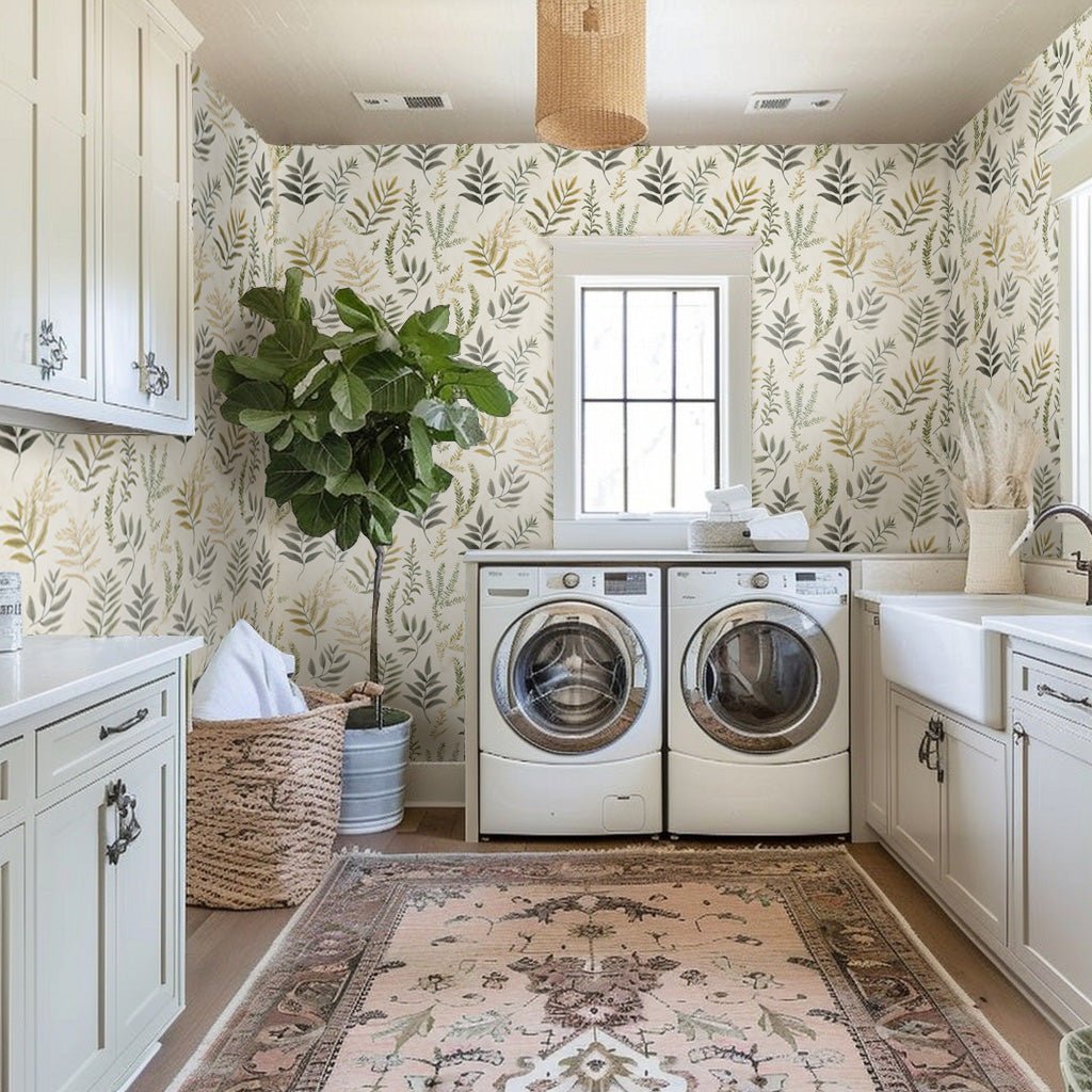 Laurel Fern Wallpaper - Painted Paper