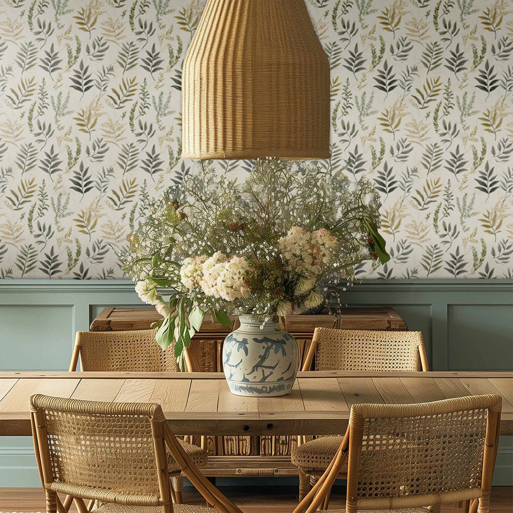Laurel Fern Wallpaper - Painted Paper