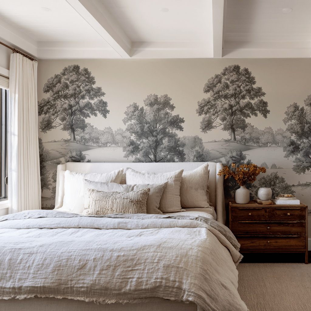Lenora Wallpaper - Painted Paper